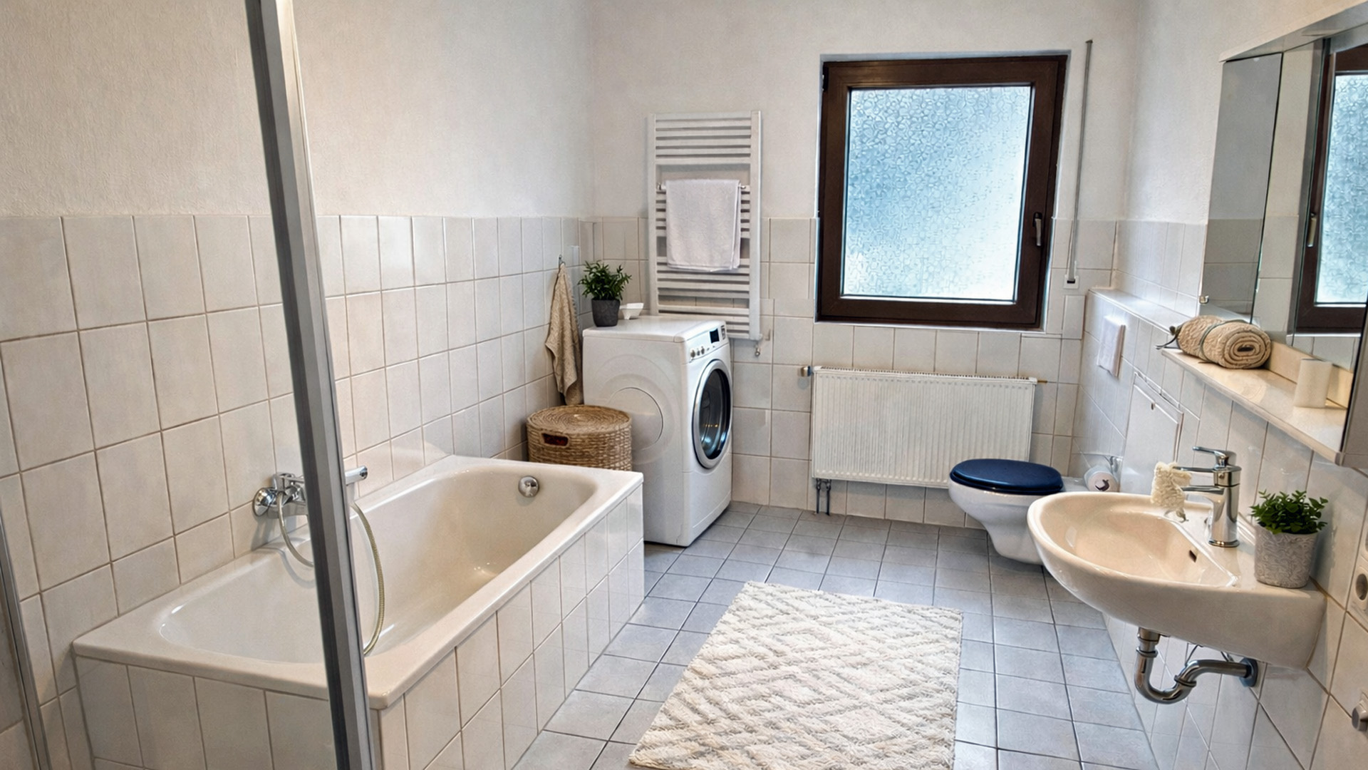 Morsbach: Gepflegte 4-Zimmer-Eigentumswohnung mit 2 Parkplätzen, Bad (10 m²) mit Dusche und Wanne